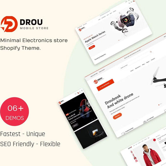 Drou E-Commerce Theme for Shopify: Stunning and Versatile Online Store Design - Eliv8 Digitals