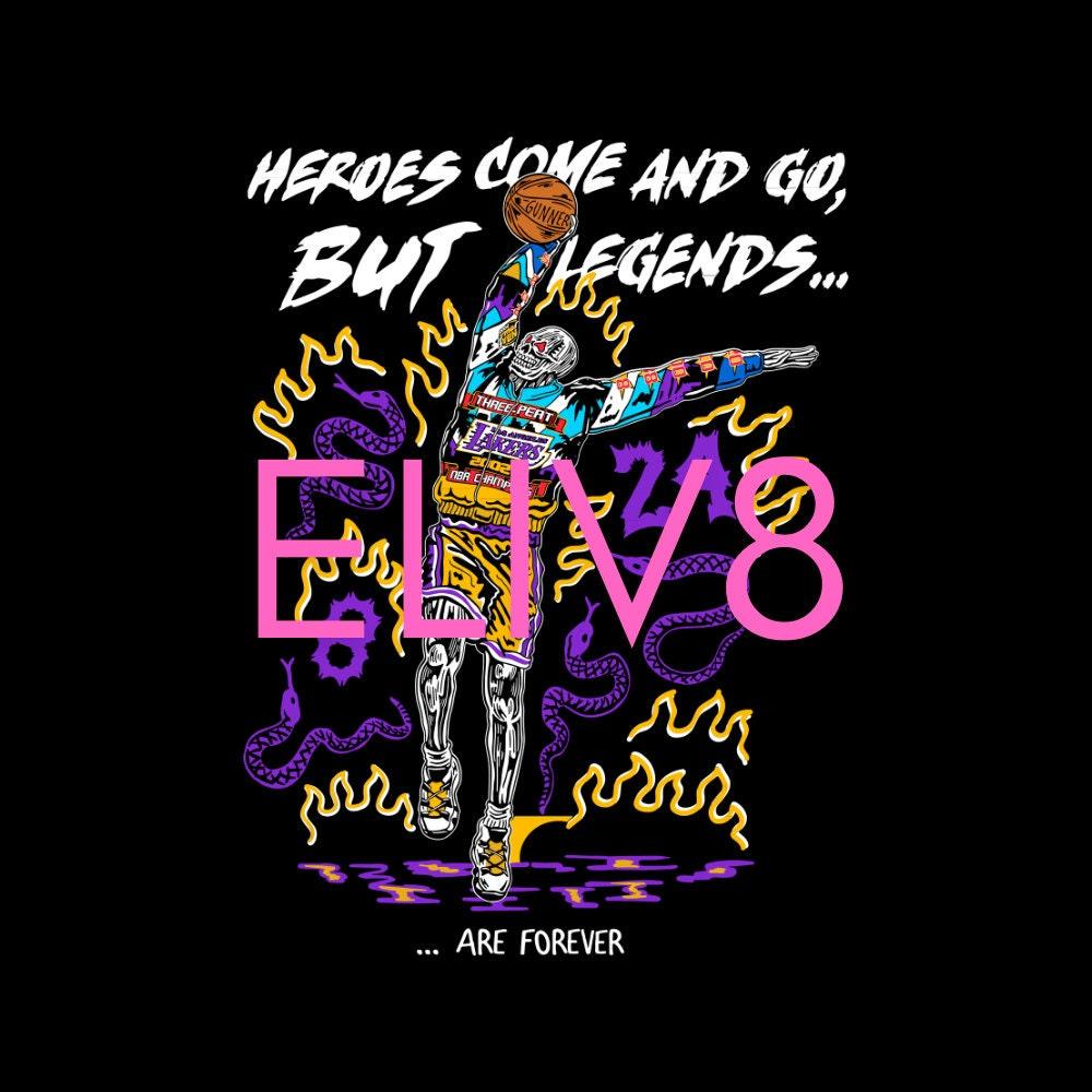 Heroes Forever Lakers Skeleton Basketball SVG Graphic - Eliv8 Digitals