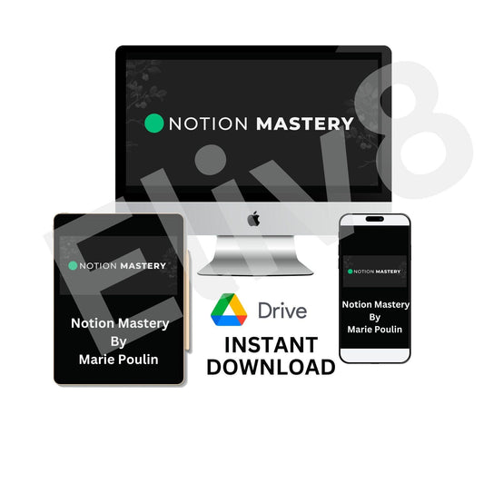 Notion Mastery by Marie Poulin | Unlock Your Productivity Potential - Eliv8 Digitals